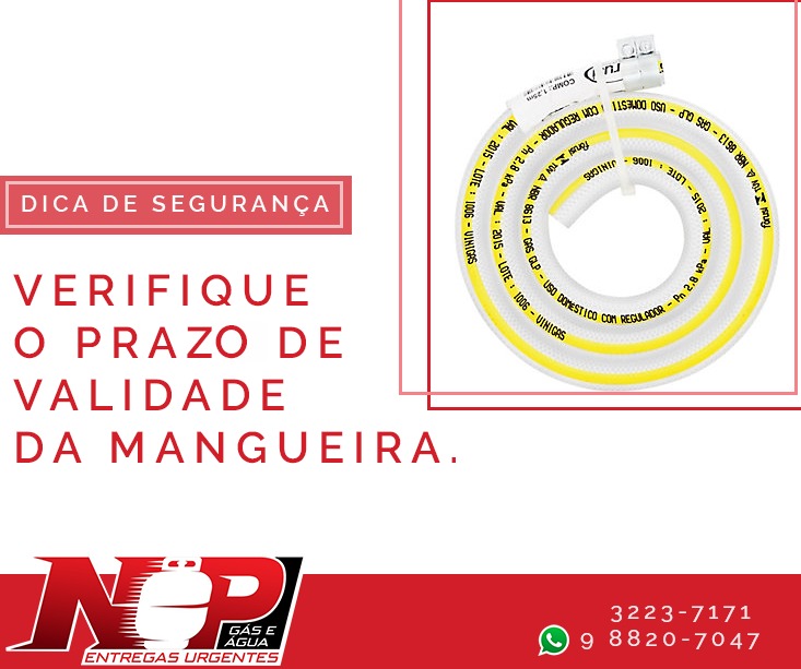 Leia mais sobre o artigo Verifique o prazo de validade da mangueira