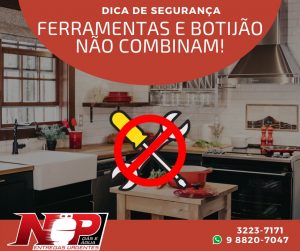 Leia mais sobre o artigo Ferramentas e botijão não combinam