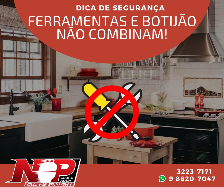 No momento, você está visualizando Ferramentas e botijão não combinam