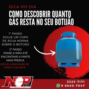 Leia mais sobre o artigo Como descobrir quanto gás resta no seu botijão