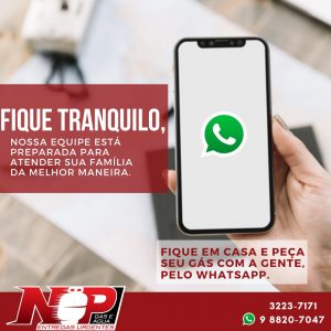 Leia mais sobre o artigo Peça seu gás com a gente, pelo WhatsApp!