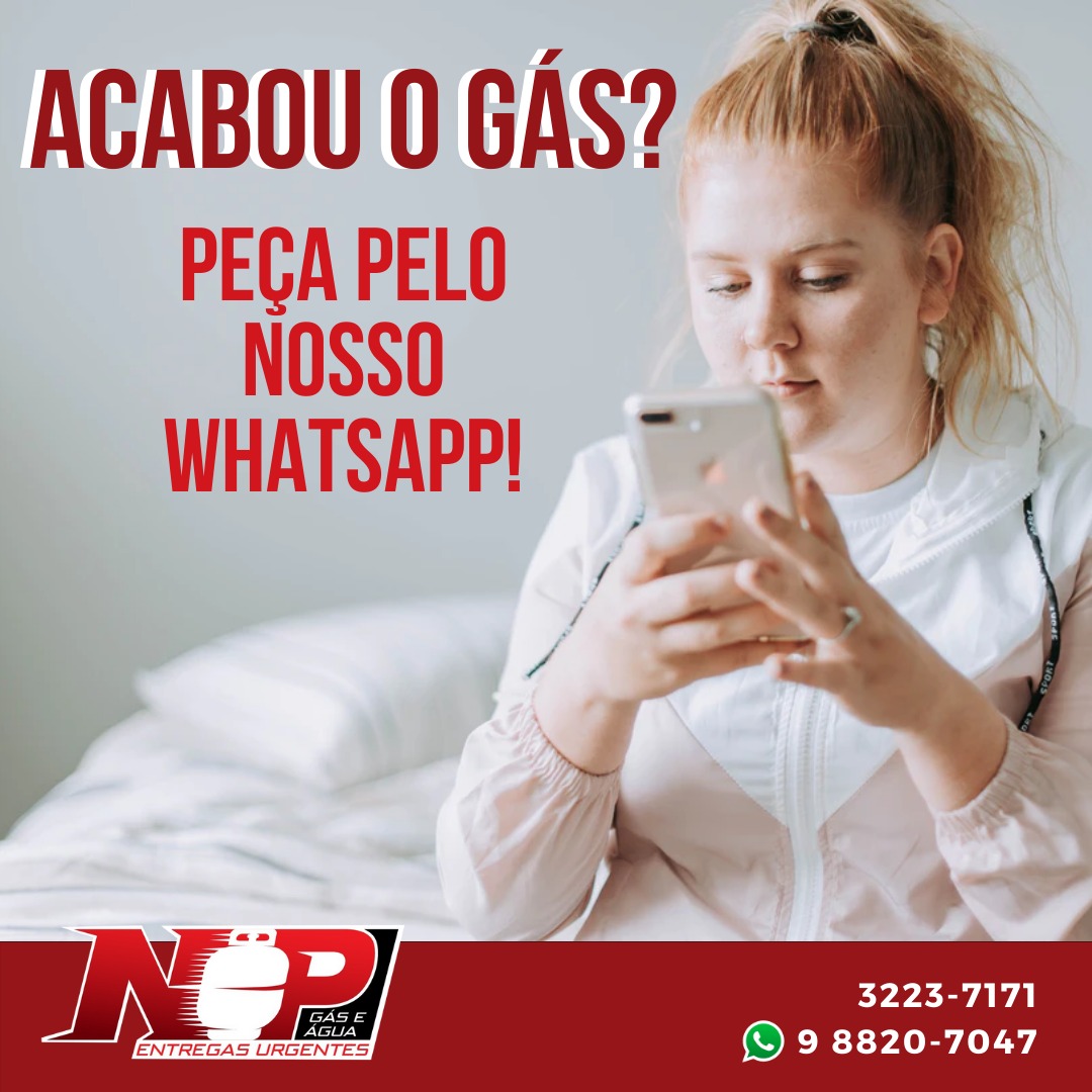 Leia mais sobre o artigo Acabou o gás? Peça pelo nosso WhatsApp!
