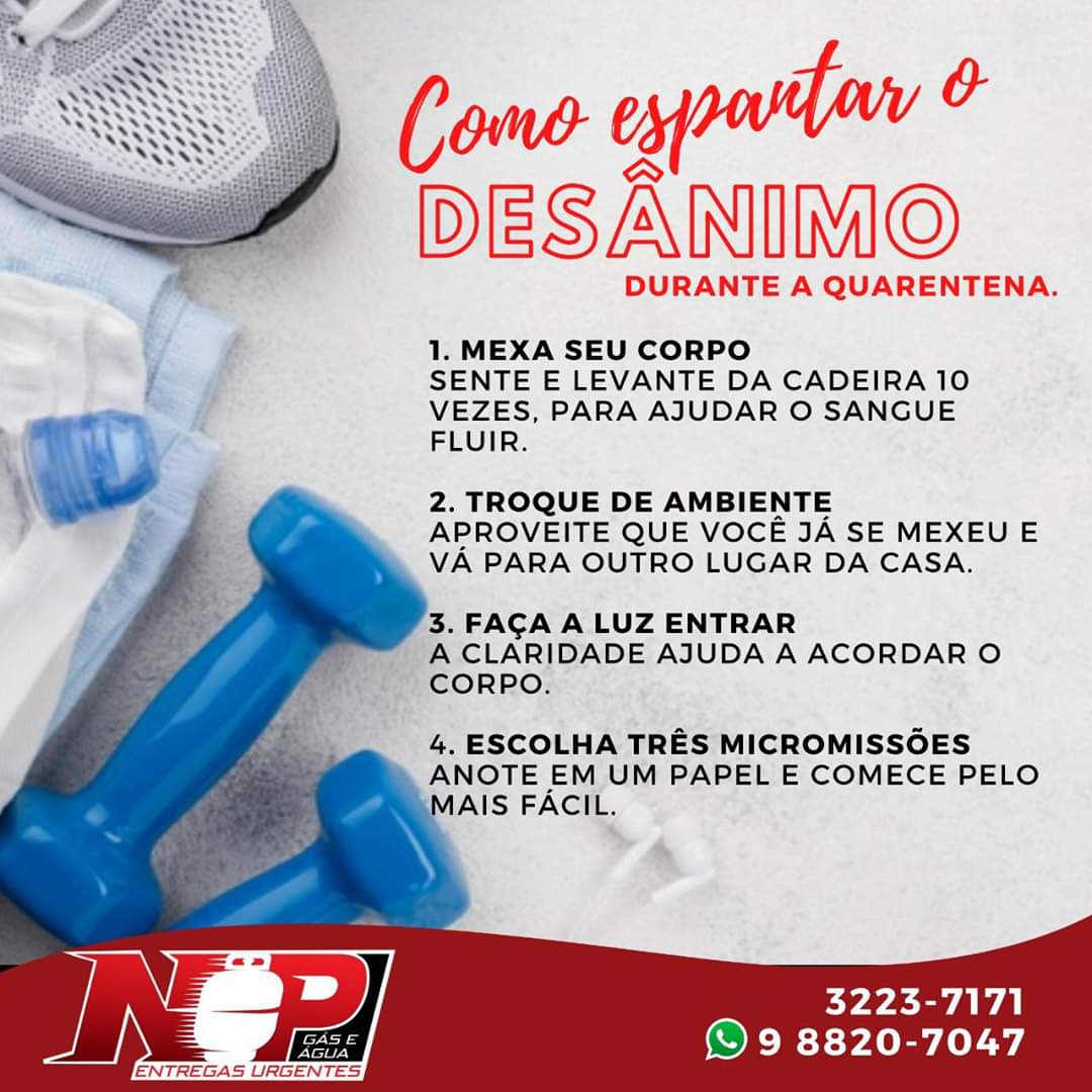 Leia mais sobre o artigo Como espantar o desânimo durante a quarentena