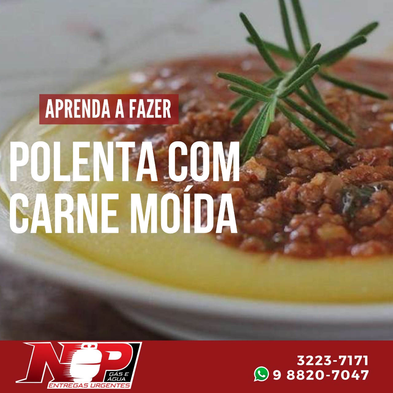 Leia mais sobre o artigo Polenta com Carne Moída