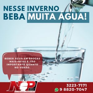 Leia mais sobre o artigo Nesse inverno beba muita água!