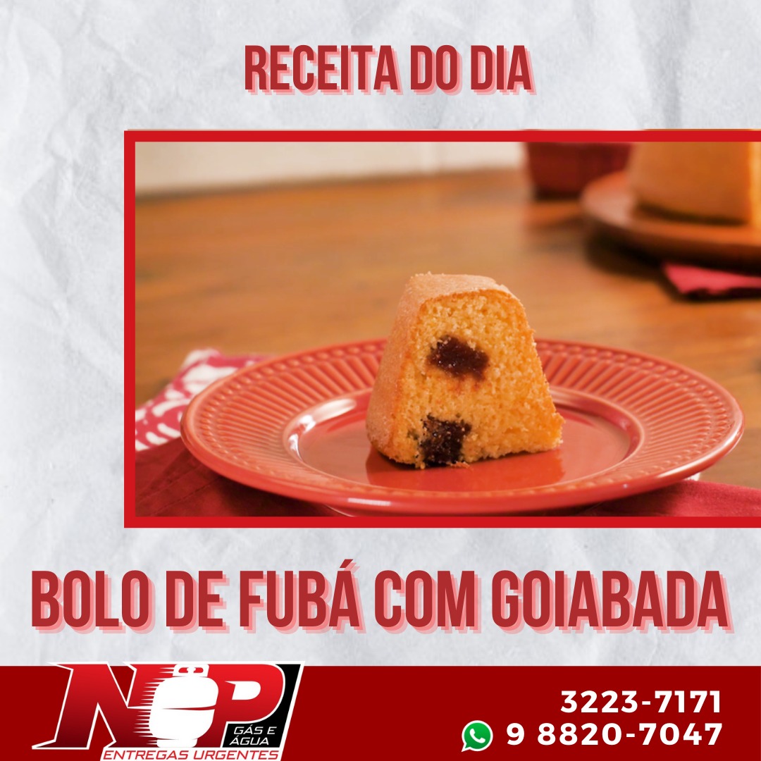 Leia mais sobre o artigo Bolo de Fubá com Goiabada