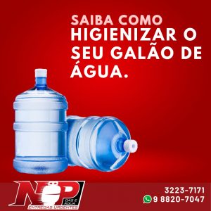Leia mais sobre o artigo Saiba como higienizar o seu galão de água