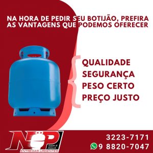 Leia mais sobre o artigo Na hora de pedir seu botijão, prefira as vantagens que podemos oferecer