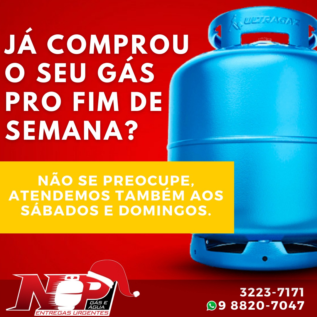 No momento, você está visualizando Já comprou o seu gás pro fim de semana?