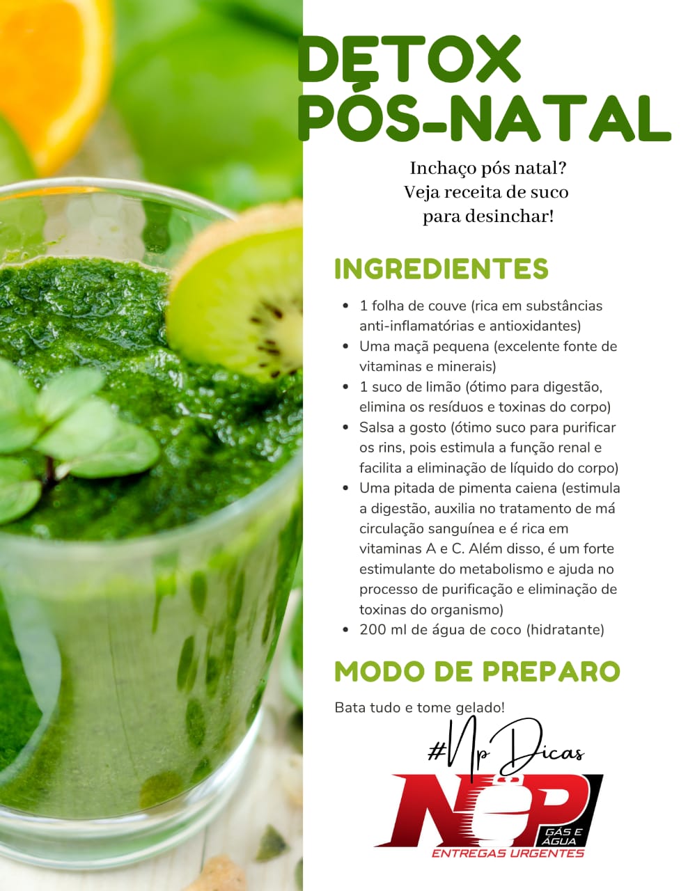 Leia mais sobre o artigo Suco Detox Pós-Natal