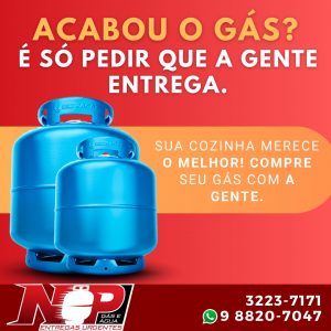 Leia mais sobre o artigo Acabou o Gás? É só pedir que a gente entrega!