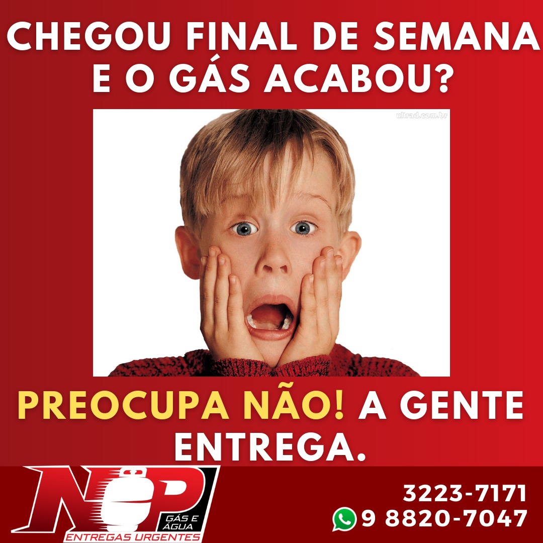 No momento, você está visualizando Chegou o final de semana e o gás acabou?