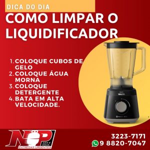 Leia mais sobre o artigo Como limpar o liquidificador!
