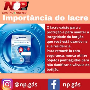 Leia mais sobre o artigo A importância dos botijões com lacre!