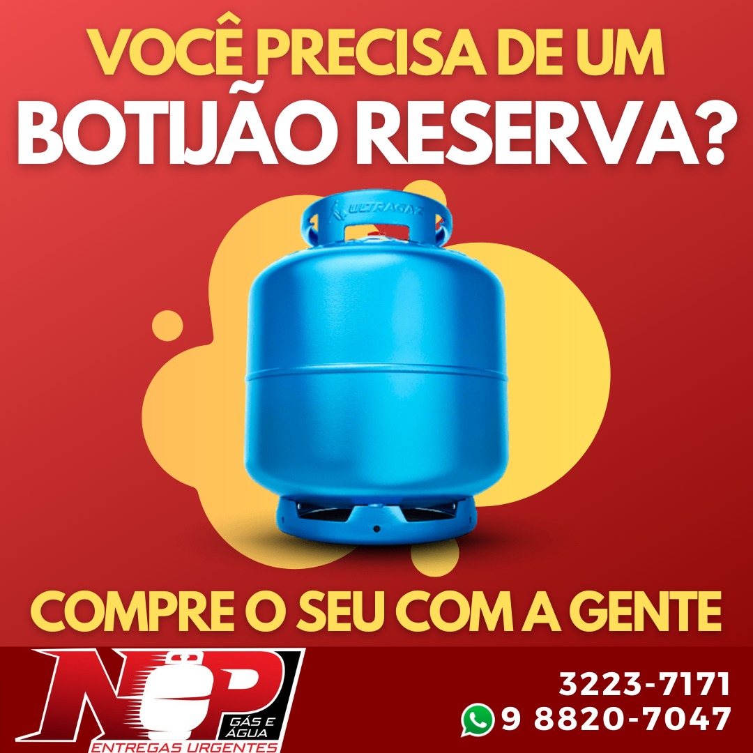 No momento, você está visualizando Botijão Reserva!