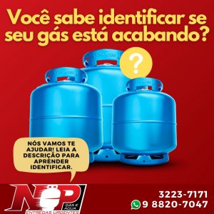 Leia mais sobre o artigo Você sabe identificar quando o gás está acabando?
