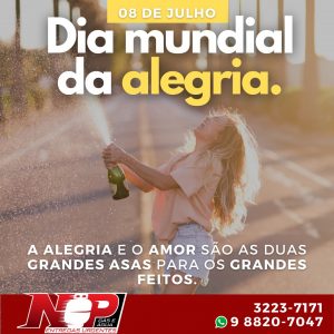Leia mais sobre o artigo No dia 8 de julho, Dia mundial da Alegria, não deixe nada passar em branco e leve para seus dias só o que for bom!