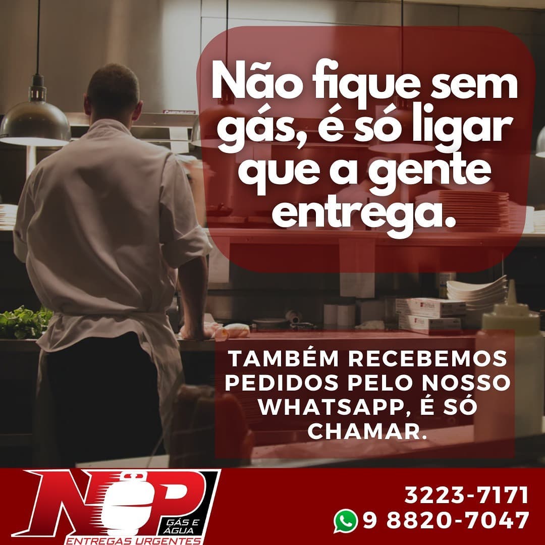 No momento, você está visualizando Não fique sem gás, só ligar que a gente entrega. Também recebemos pedidos pelo whatsapp!