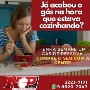 Leia mais sobre o artigo Acabou o gás na hora que cozinhava? Compre o seu com a gente!