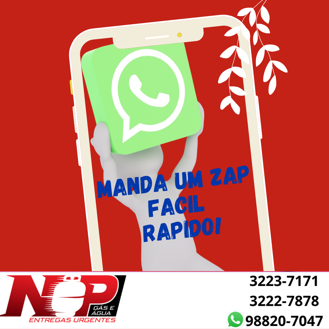 Leia mais sobre o artigo Manda um zap!!