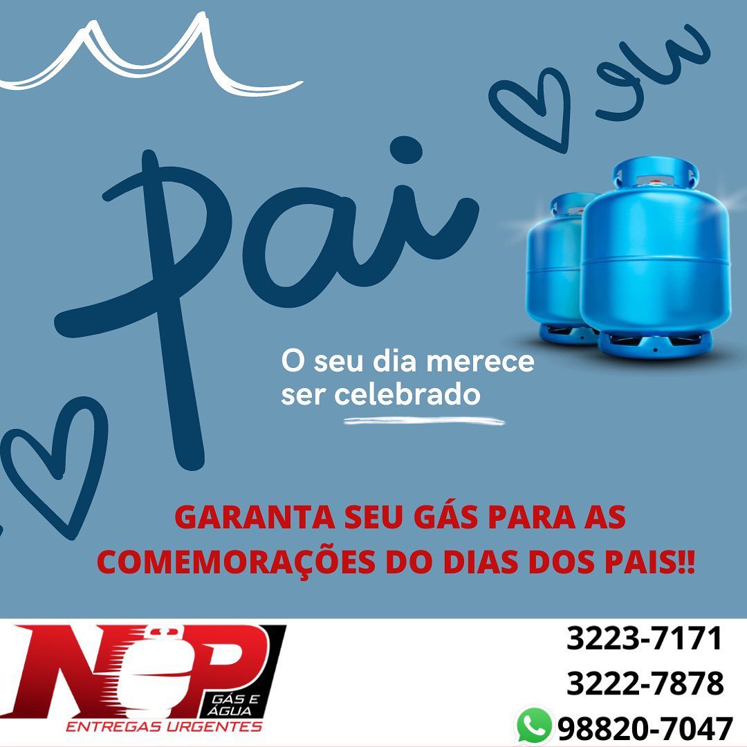 Leia mais sobre o artigo Não deixa essa data especial passar garanta seu gás para fazer aquela comida especial para seu pai!