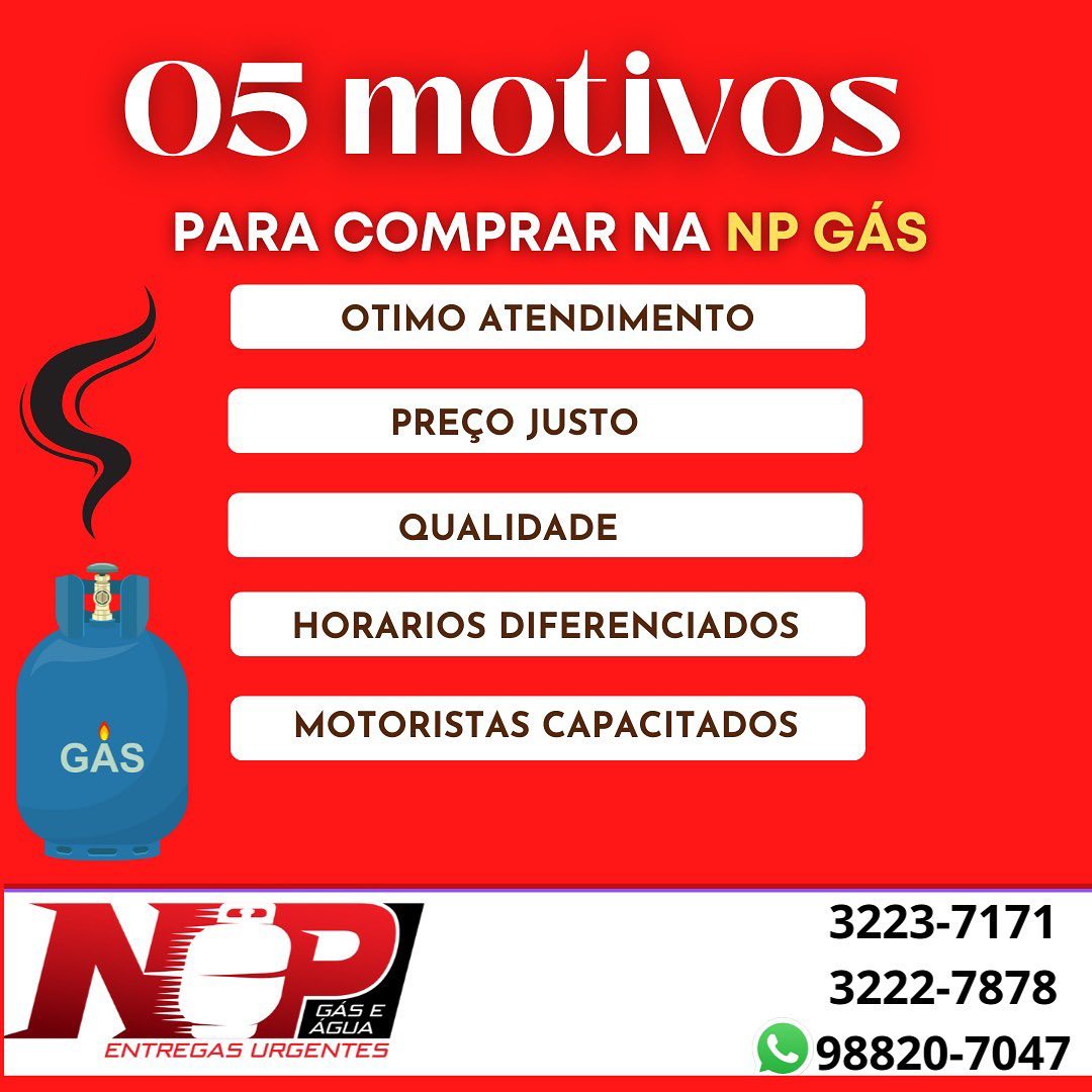 Leia mais sobre o artigo Então pensou em gás NP gás!