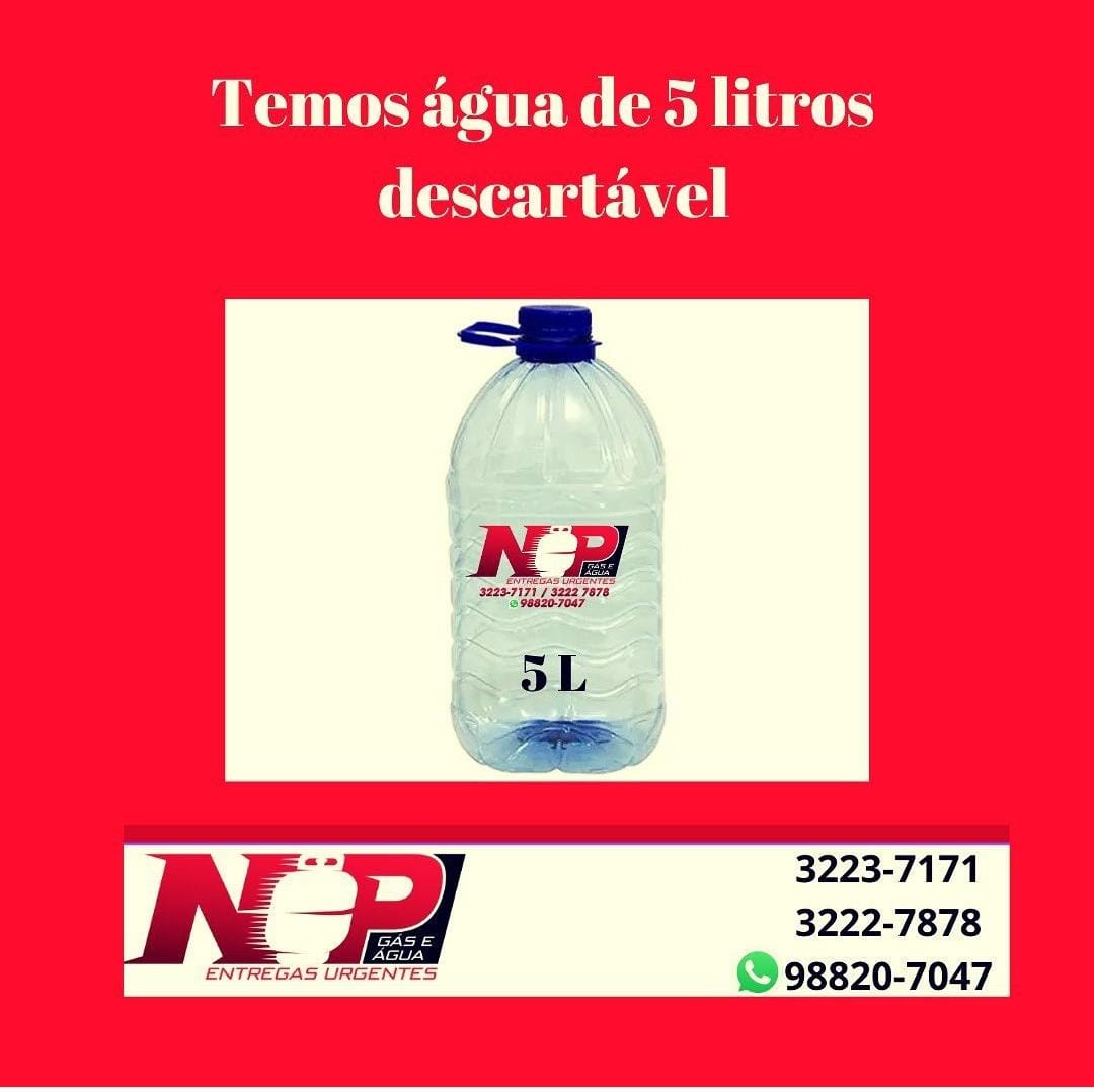 Leia mais sobre o artigo ÁGUA DE 5 LITROS DESCARTÁVEIS
